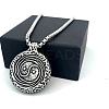 304 Stainless Steel Yin-yang Pendant Necklaces for Men VP1359-4