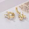 Brass Hoop Earrings EJEW-R016-10G-02-2