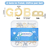2 Sets 2 Style 304 Stainless Steel Charms STAS-DC0015-86-2