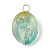 Transparent Glass Pendant X-PALLOY-JF02256-2