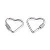 Non-Tarnish 304 Stainless Steel Screw Carabiner Lock Charms LS-STAS-K192-02P-2