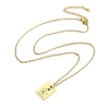 Birthday Flower 304 Stainless Steel Pendant Nacklaces For Women LS-STAS-S124-03G-09-2