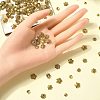 150Pcs 15 Style Tibetan Style Alloy Flower Bead Caps TIBE-YW0001-56-4