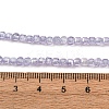 Cubic Zirconia Bead Strands ZIRC-P109-01B-09-2