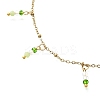 3Pcs Glass Beads Anklets AJEW-AN00720-4