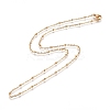 304 Stainless Steel Cable Chains/Satellite Chains Necklaces NJEW-L159-07B-G-2