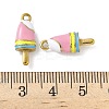 304 Stainless Steel Enamel Pendants STAS-K306-23G-3