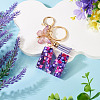 Resin Butterfly Pendant Keychains KEYC-TAC0034-03M-4
