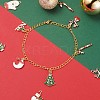 Christmas Theme DIY Bracelet Making DIY-JP0003-48-3