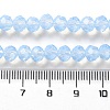 Baking Paint Transparent Glass Beads Strands DGLA-A034-J6MM-D01-4