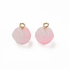 Two Tone Spray Painted Glass Pendants GLAA-Q092-05C-2