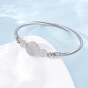 Religion 304 Stainless Steel Bangles for Women BJEW-K280-01P-3