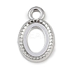 304 Stainless Steel Pendant Cabochon Settings LS-STAS-B092-01P-1