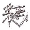 3 Holes Tibetan Style Alloy Spacer Bars A0448Y-3
