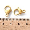 304 Stainless Steel Lobster Claw Clasps STAS-V007-01F-G-3