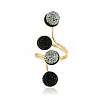 Round Alloy Open Cuff Rings for Women FS-WG47205-02-2