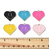 12Pcs 6 Colors Alloy Enamel Pendants ENAM-FP0001-77-2