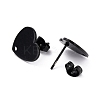 304 Stainless Steel Stud Earring Findings Ion Plating(IP) STAS-I183-07B-07EB-3