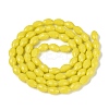 Opaque Solid Color Glass Beads Strands GLAA-N071-01A-C03-2
