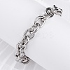 Tarnish Resistant 304 Stainless Steel Cable Chain Bracelets BJEW-G618-04P-4