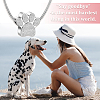 Paw Print Urn Ashes Necklace NJEW-WH0024-01S-6
