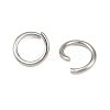 Tarnish Resistant 304 Stainless Steel Open Jump Rings STAS-N015-03-6x.0.8mm-4
