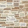 50Pcs PVC Self-Adhesive Inspirational Quote Stickers AJEW-R002-05A-1