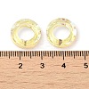 Electroplate Transparent Glass Linking Rings GLAA-F126-01A-3
