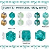 300Pcs 6 Colors Electroplate Glass Beads EGLA-SC0001-36A-2