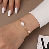 925 Sterling Silver Charm Bracelets BJEW-D343-02G-2