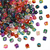 Two Tone Transparent Spray Painted Acrylic Beads ACRP-PA0001-01A-1