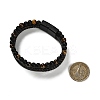 Natural Tiger Eye & Glass Round Beaded Bracelets LS-BJEW-G732-01B-6