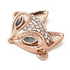 Alloy Crystal Rhinestone Fox Connector Links Charms FIND-M052-04KCG-NR-2