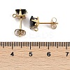 Ion Plating(IP) 304 Stainless Steel Cubic Zirconia Stud Earring Findings STAS-P373-06C-05-3