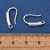 Rack Plating Brass Micro Pave Clear Cubic Zirconia Earring Hooks KK-A231-07S-3