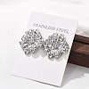 304 Stainless Steel Studs Earrings for Women LS-EJEW-K306-29P-2