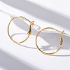 Brass Hoop Earrings EJEW-R014-17A-G-2