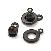 Ion Plating(IP) 201 Stainless Steel Snap Clasps STAS-F139-082B-1