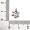 Brass Micro Pave Cubic Zirconia Pendants KK-D356-01A-P-3