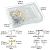 12Pcs 3 Colors Brass Screw On Clip-on Earring Findings KK-FS0001-29-4