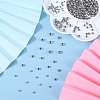 450Pcs 3 Style 304 Stainless Steel Round Beads STAS-BBC0003-44-4