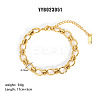European Style 304 Stainless Steel Link Chain Bracelet for Women LS-HM2215-4-1