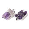 Natural Amethyst Pendants G-G115-01I-2