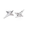 Brass Micro Pave Clear Cubic Zirconia Pendants X-KK-S364-102P-2