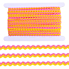 1 Roll Polyester with Paillette Wavy Fringe Trim Ribbon OCOR-GF0005-72A-1