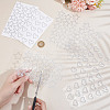 10 Sheets 2 Style Rhinestones Face Sticker FIND-GO0001-59-3