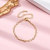 Rack Plating Brass Curb Chain Bracelets for Women BJEW-G735-16G-1