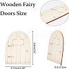 Wooden Fairy Door Decoration WOOD-NB0001-64C-5