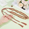 1Pc Cotton and Linen Flower Lace Tassel Waist Belly Belts AJEW-GF0012-32B-3