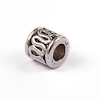 Column Tibetan Style Alloy Spacer Beads LS-X-PALLOY-ZN149-AS-RS-2